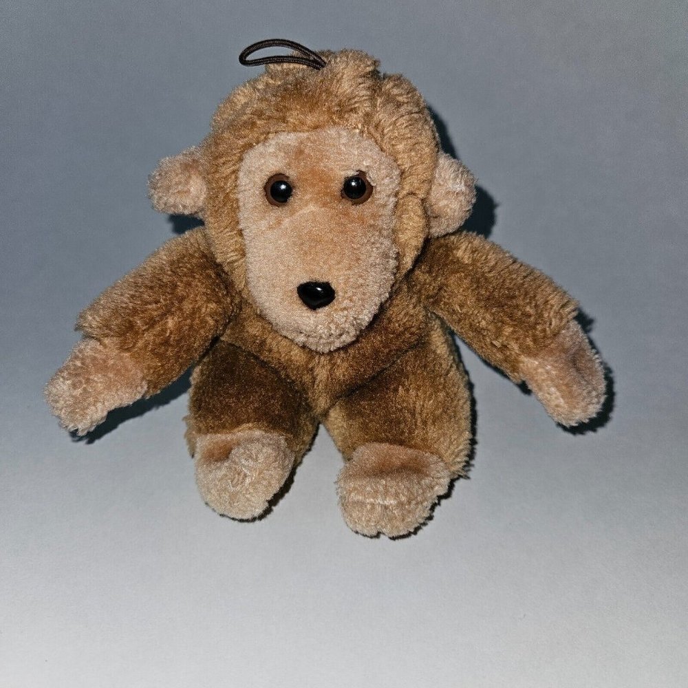 VTG Eden Brown Monkey Plush 5" Stuffed Animal Toy Shake Rattle Squeak